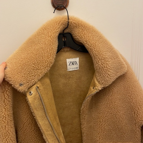 Zara lined Sherpa jacket - Picture 3 of 4